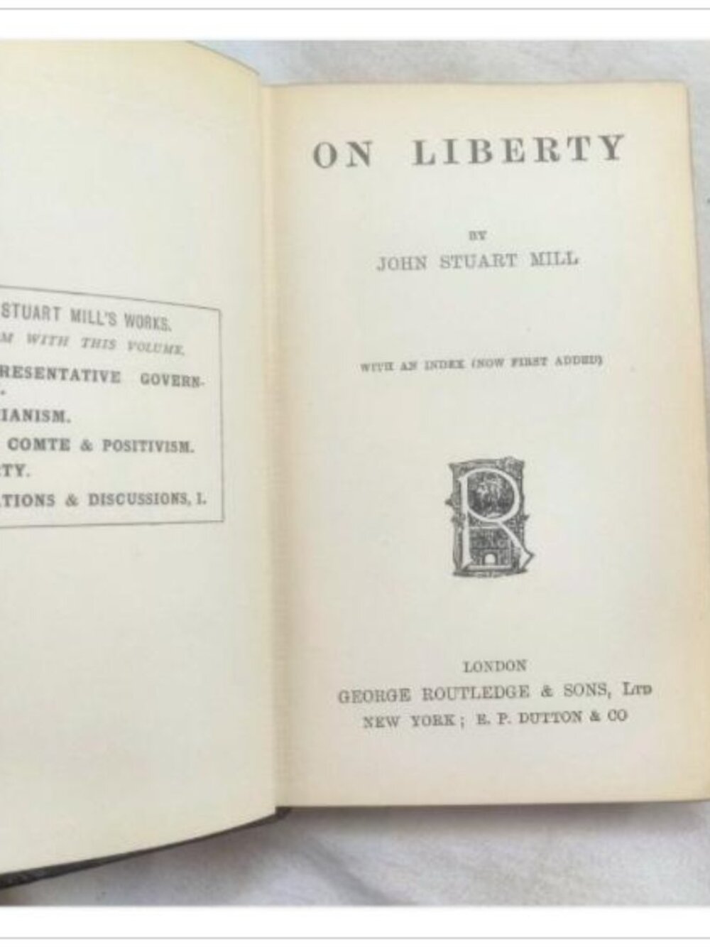 On Liberty George Routledge & Sons HC - Picture 4 of 4